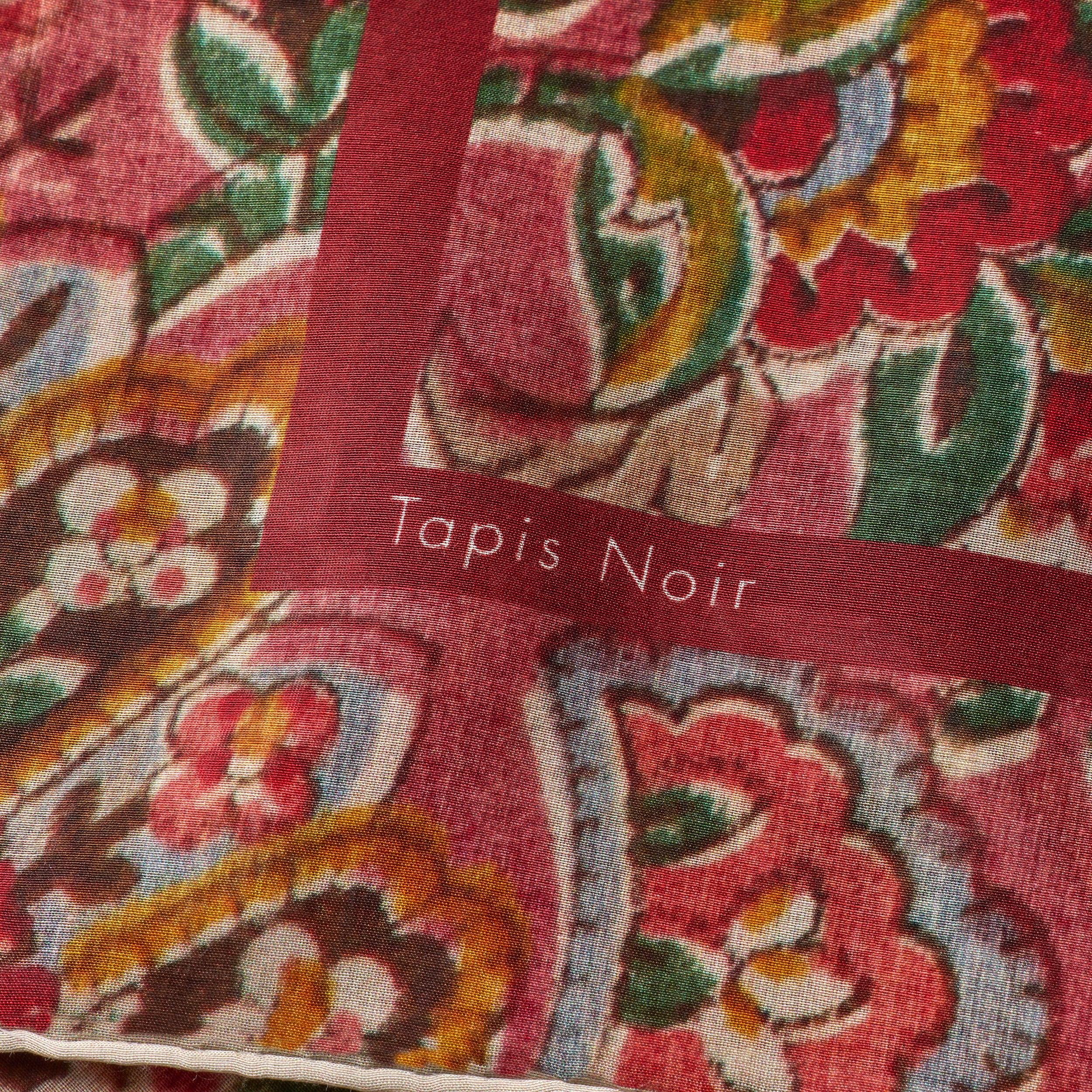 Tapis Noir Let Pink Paisley Tørklæde Light Rød